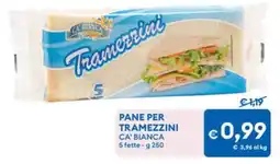 MD Discount Pane per tramezzini Ca' Bianca offerta