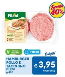 MD Discount Hamburger Pollo e Tacchino Fileni offerta
