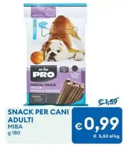 MD Discount Snack per cani adulti Miba offerta