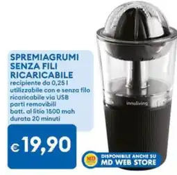 MD Discount Spremiagrumi senza fili innoliving offerta