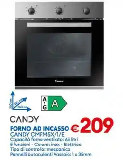 MD Discount Forno ad incasso Candy offerta
