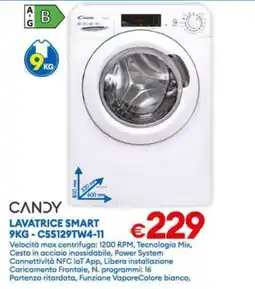 MD Discount Candy lavatrice smart 9kg offerta