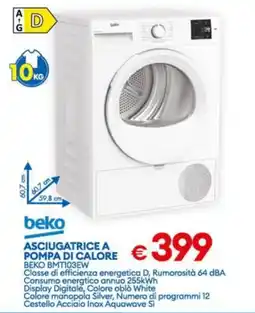 MD Discount Asciugatrice a pompa di calore Beko BMTI03EW offerta