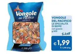 MD Discount Vongole del Pacifico con Guscio offerta