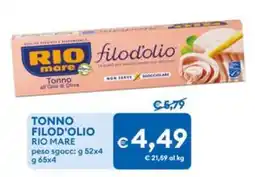 MD Discount Tonno filod'olio Rio Mare offerta