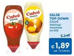 MD Discount Calvé ketchup/maionese offerta