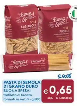 MD Discount Pasta di semola di grano duro Buona Spesa! offerta