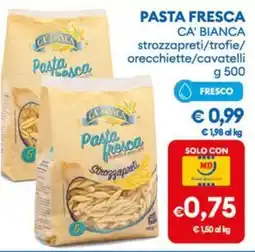 MD Discount Pasta fresca Ca' Bianca offerta