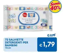 MD Discount Salviettine detergenti per bambini Trudi offerta