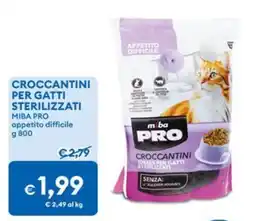MD Discount Croccantini per gatti sterilizzati Miba Pro offerta