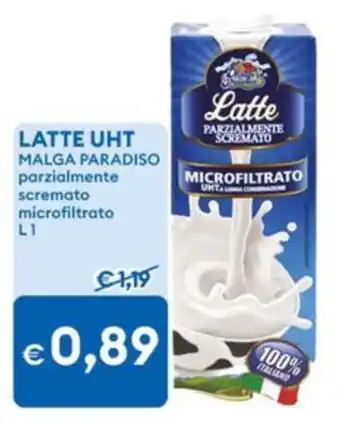 Latte parzialmente scremato microfiltrato