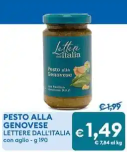 MD Discount Pesto alla Genovese Lettere dall'Italia offerta