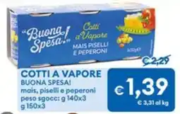 MD Discount Cotti a Vapore Buona Spesa! mais, piselli e peperoni offerta