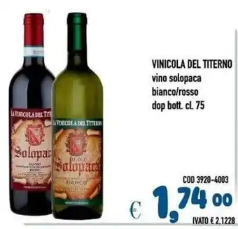 Vinicola del Titerno vino solopaca bianco/rosso