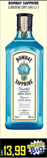 Big Food Bombay Sapphire London Dry Gin offerta