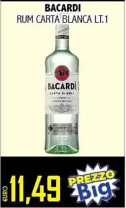 Big Food Bacardi rum carta blanca offerta