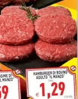 Pim Supermercati Hamburger di bovino adulto il manzo offerta