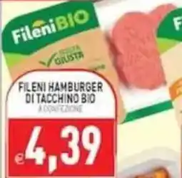 Pim Supermercati Fileni hamburger di tacchino bio offerta