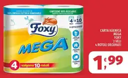 Vivo Supermercati Carta igienica mega Foxy offerta
