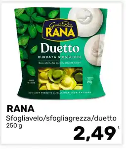 Iper Tosano RANA Sfogliavelo/sfogliagrezza/duetto offerta