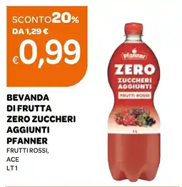 Ekom Beverage fruit zero added sugars Pfanner red fruits offerta
