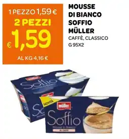 Ekom Mousse di bianco Soffio Müller Caffè Classico offerta