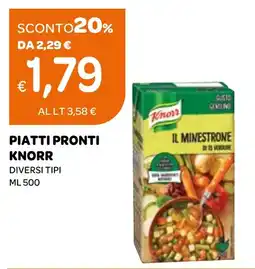 Ekom Piatti pronti Knorr offerta
