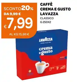 Ekom Caffè crema e gusto Lavazza classico offerta