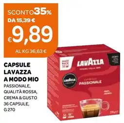 Ekom Capsule Lavazza a modo mio passionale offerta