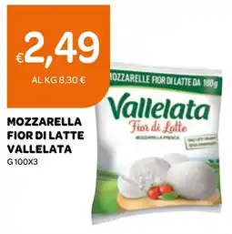 Ekom Mozzarella fior di latte vallelata offerta