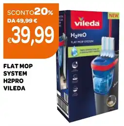 Ekom Flat mop system H2Pro Vileda offerta