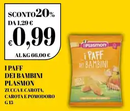 Ekom I paff dei bambini Plasmon zucca e carota offerta
