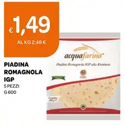 Ekom Piadina Romagnola IGP acquafarina offerta