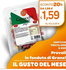 Ekom Gnocchi Tricolore offerta