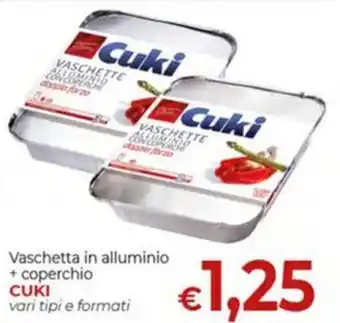 Vaschetta in alluminio CUKI
