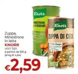 Maxi Nonna Isa Zuppa, Minestrone in latta KNORR offerta