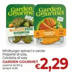 Maxi Nonna Isa Miniburger spinaci e carote offerta