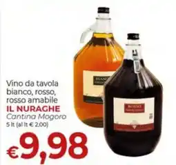 Maxi Nonna Isa Vino da tavola bianco, rosso, rosso amabile IL NURAGHE offerta