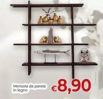 Mensola da parete in legno