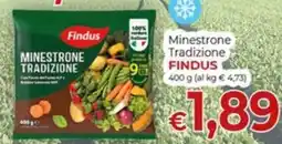 Maxi Nonna Isa Minestrone Tradizione Findus offerta