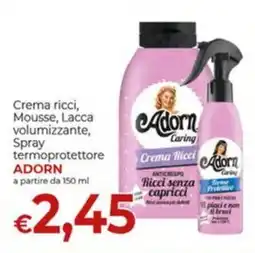 Maxi Nonna Isa Crema ricci, Mousse, Lacca volumizzante, Spray termoprotettore Adorn offerta