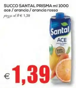 SuperOne Succo Santal Ace offerta