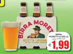 SuperOne Birra Moretti offerta