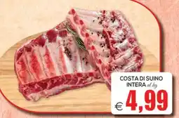 SuperOne Costa di suino intera offerta