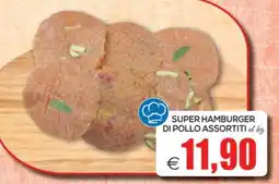 SuperOne Super hamburger di pollo assortiti offerta
