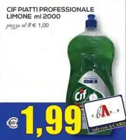 SuperOne Cif piatti professionale limone offerta