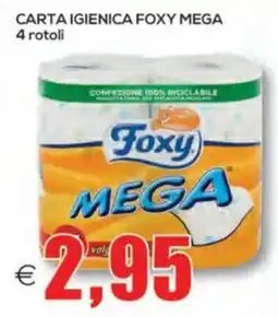 SuperOne Carta igienica Foxy Mega offerta