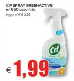 SuperOne Cif spray greenactive offerta