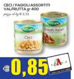 SuperOne Ceci/Fagioli Valfrutta offerta