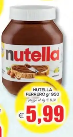 SuperOne Nutella Ferrero offerta